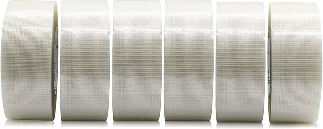 DUCTING Tape Clear CrossWeave 75mm x 50m (12 per box)